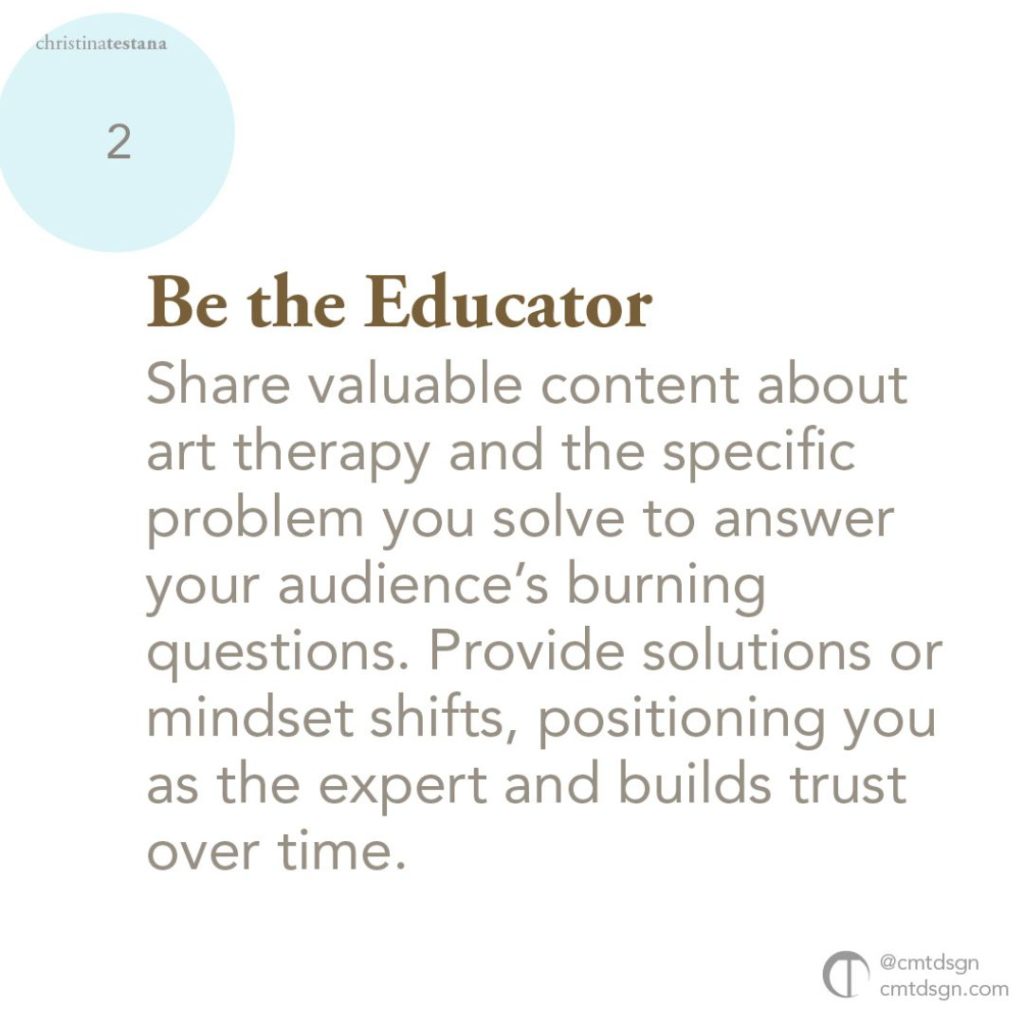 be the educator